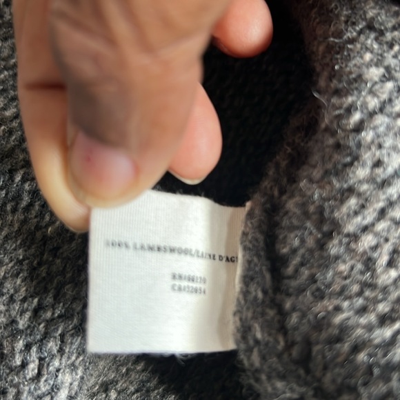 Sparrow size Small gray open front cardigan - Picture 10 of 11